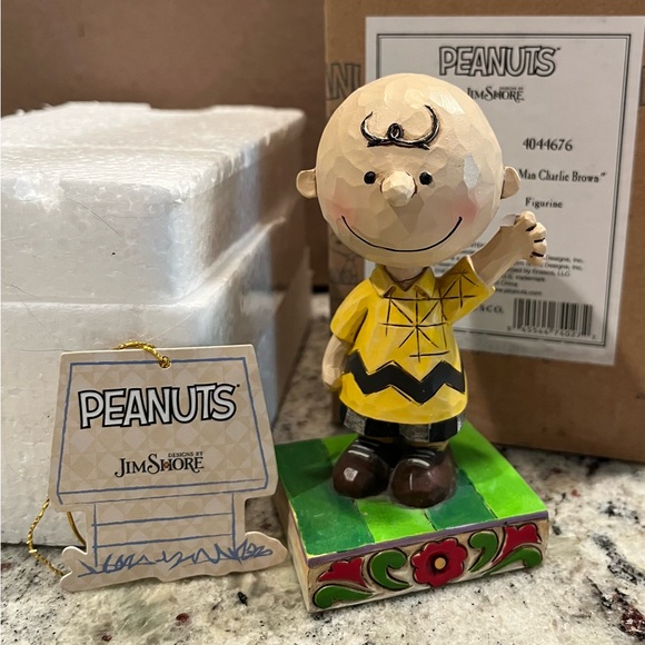 3 Jim Shore Peanuts Figures -box/foam/tag included - Picture 3 of 16